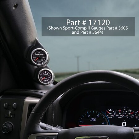 Auto Meter CHEVY FULL SIZE (GEN 3) FT14/15 2-1/16IN DUAL PILLAR 17120